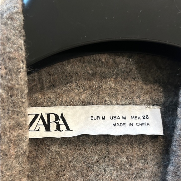 Zara Brown Wool Blend Jacket - Picture 4 of 6